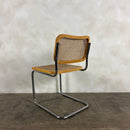 Four Marcel Breuer Cesca Brass Dining Chairs Mid Century Vintage Retro MCM