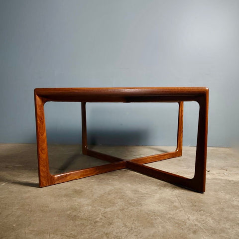 SOLD Mid Century Danish Square Coffee Table Domino Møbler Vintage Retro MCM