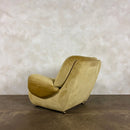 Mid Century G Plan Georgina Armchair Yellow Velvet Vintage Retro MCM