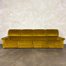 SOLD Mid Century G Plan Osprey Modular Sofa Lounge Suite Yellow Velvet Vintage Retro MCM