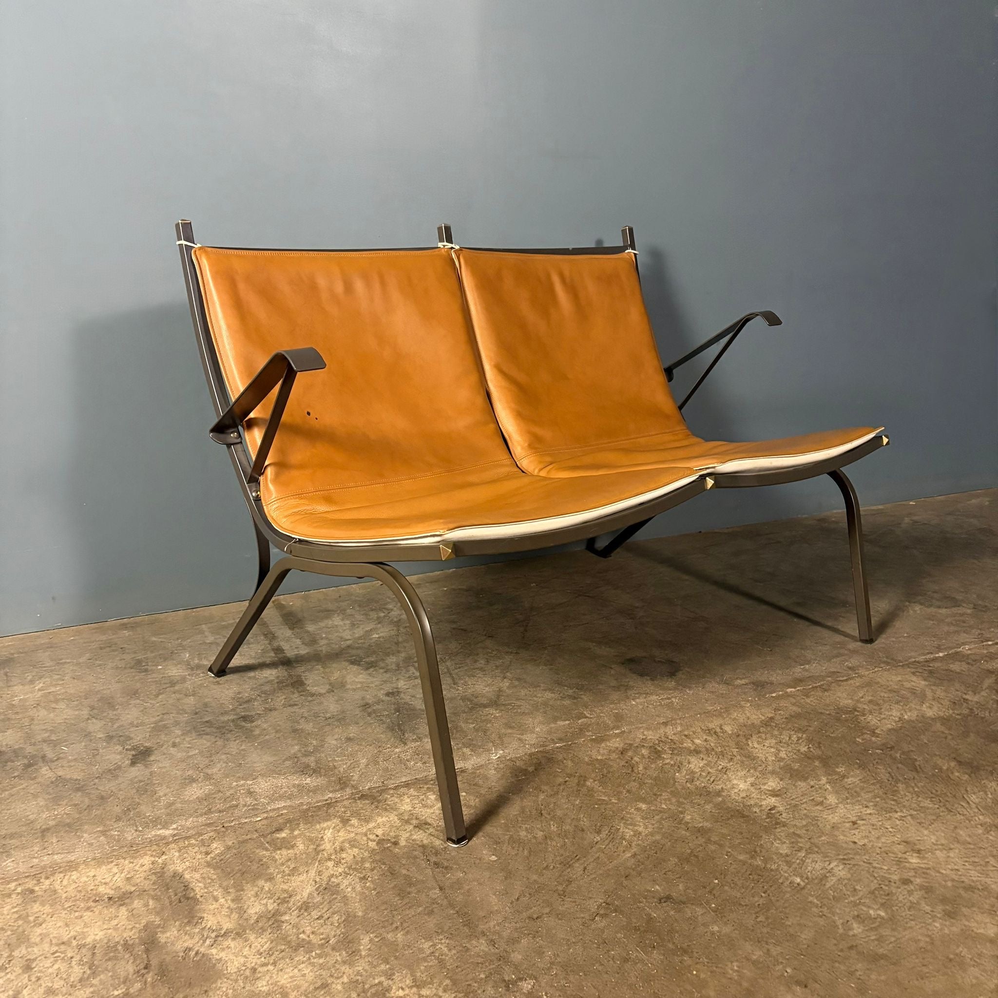 Mid Century Tord Björklund Mira Two Seater Sofa For Ikea 1980s Vintage Retro MCM