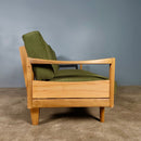 SOLD Mid Century Green Sofa Bed By Willhelm Knoll & Walter Knoll For Knoll International Vintage Retro MCM