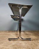 Mid Century Tim Bates For Pieff Glass Cocktail Drinks Table/Bar Vintage Retro MCM