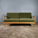 SOLD Mid Century Green Sofa Bed By Willhelm Knoll & Walter Knoll For Knoll International Vintage Retro MCM