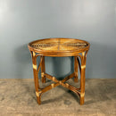 Dining Table & Four Matching Chairs Bamboo Cane Rattan Mid Century Vintage Retro MCM