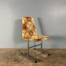 6 x Mid Century Pieff Lisse Chrome Geometric Dining Chairs Vintage Retro MCM