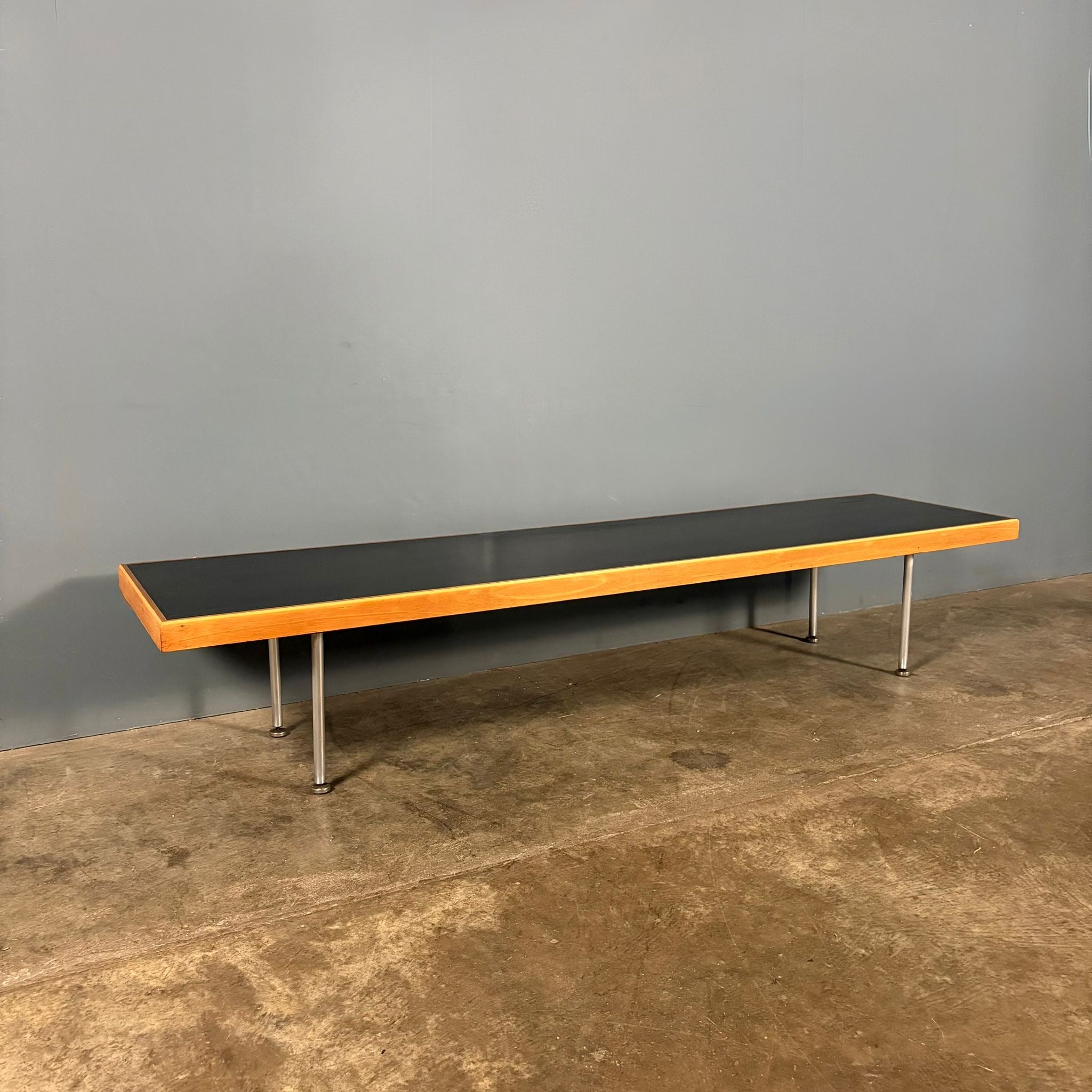Mid Century Long Black Coffee Table/Bench Vintage Retro MCM