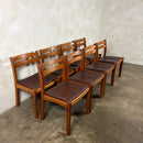 Set Of Eight 1970s Danish Teak Dining Chairs By Dyrlund Mid Century Vintage Retro MCM