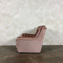 Mid Century Armchair Blush Pink Vintage Retro MCM