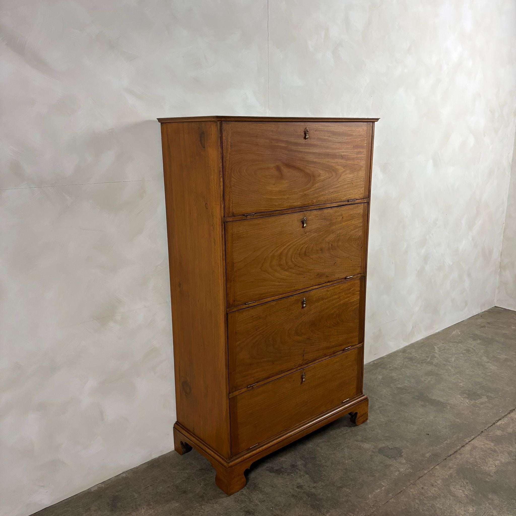 Antique Edwardian Tall Cabinet/Bookcase/Haberdashery Storage Drawers