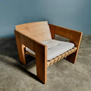 Mid Century Tage Petersen Brutalist Pair Of Armchairs Wendelbo Danish Vintage Retro MCM