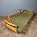 SOLD Mid Century Green Sofa Bed By Willhelm Knoll & Walter Knoll For Knoll International Vintage Retro MCM