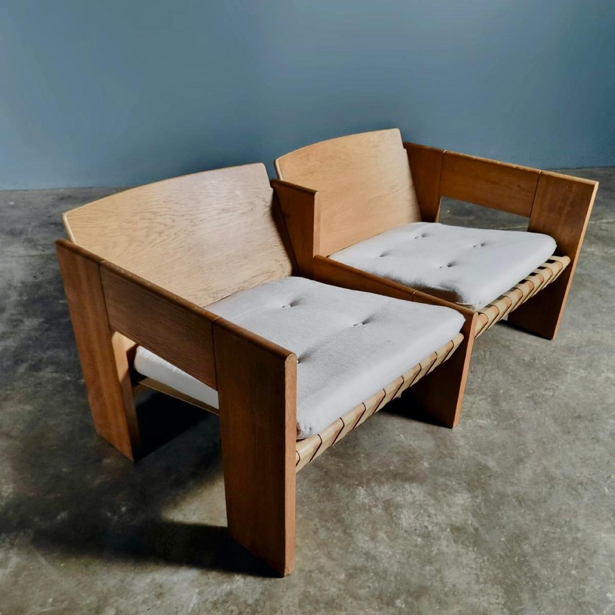 Mid Century Tage Petersen Brutalist Two Seater Sofa Wendelbo Danish Vintage Retro MCM