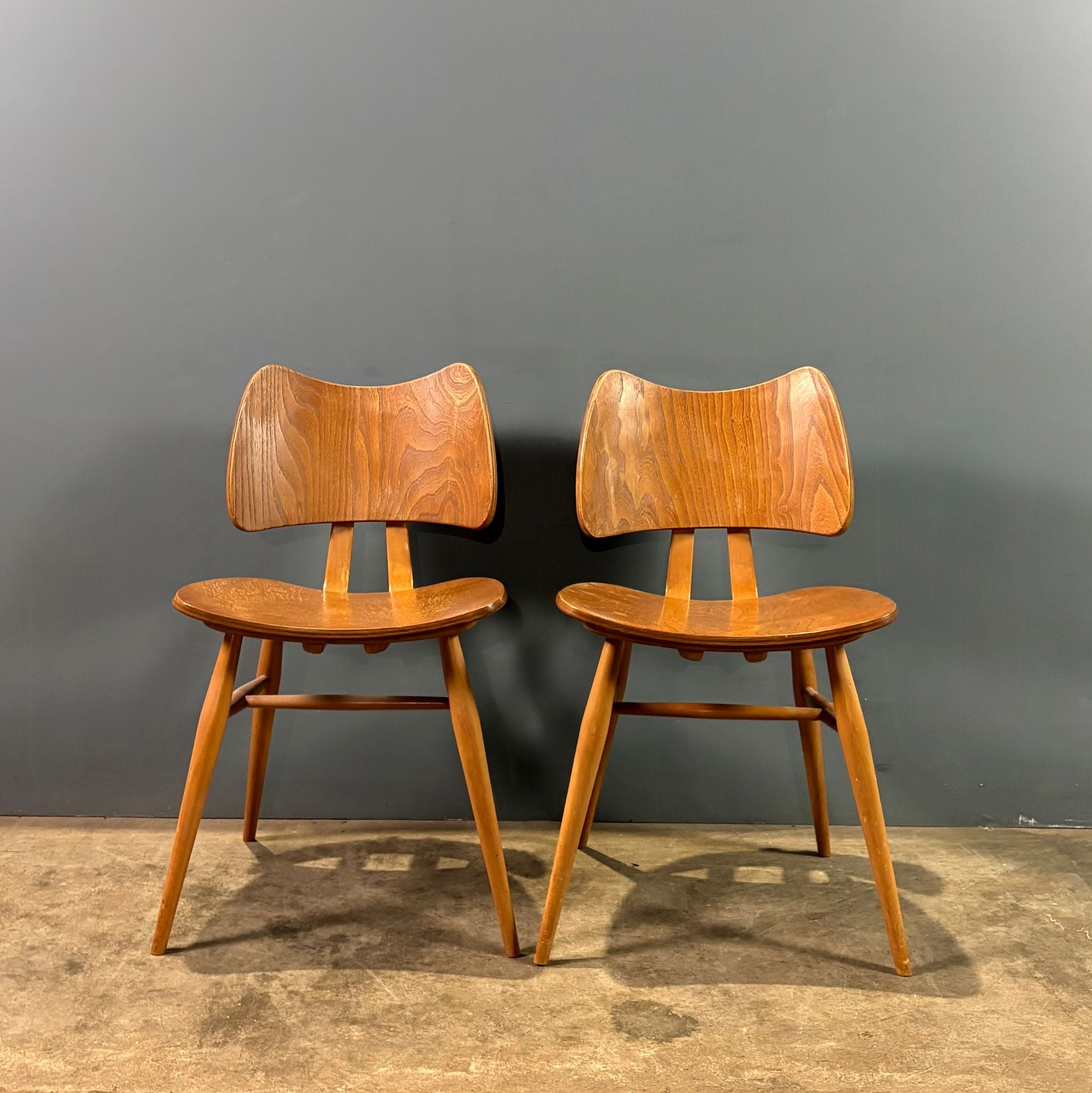 Ercol Butterfly Model 401 Rare Dining Chair Early 1950s Mid Century Vintage Retro MCM