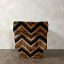 SOLD Milo Baughman Style Lounge Chair Jack Lenor Larsen Style Fabric Mid Century Vintage Retro MCM