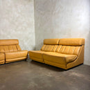 Tetrad Nucleus Leather Armchairs/Sofa Lounge Suite Mid Century Vintage Retro MCM