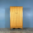 Pair Of Alfred Cox Matching ‘His & Her’ Walnut Wardrobes Mid Century Vintage Retro MCM
