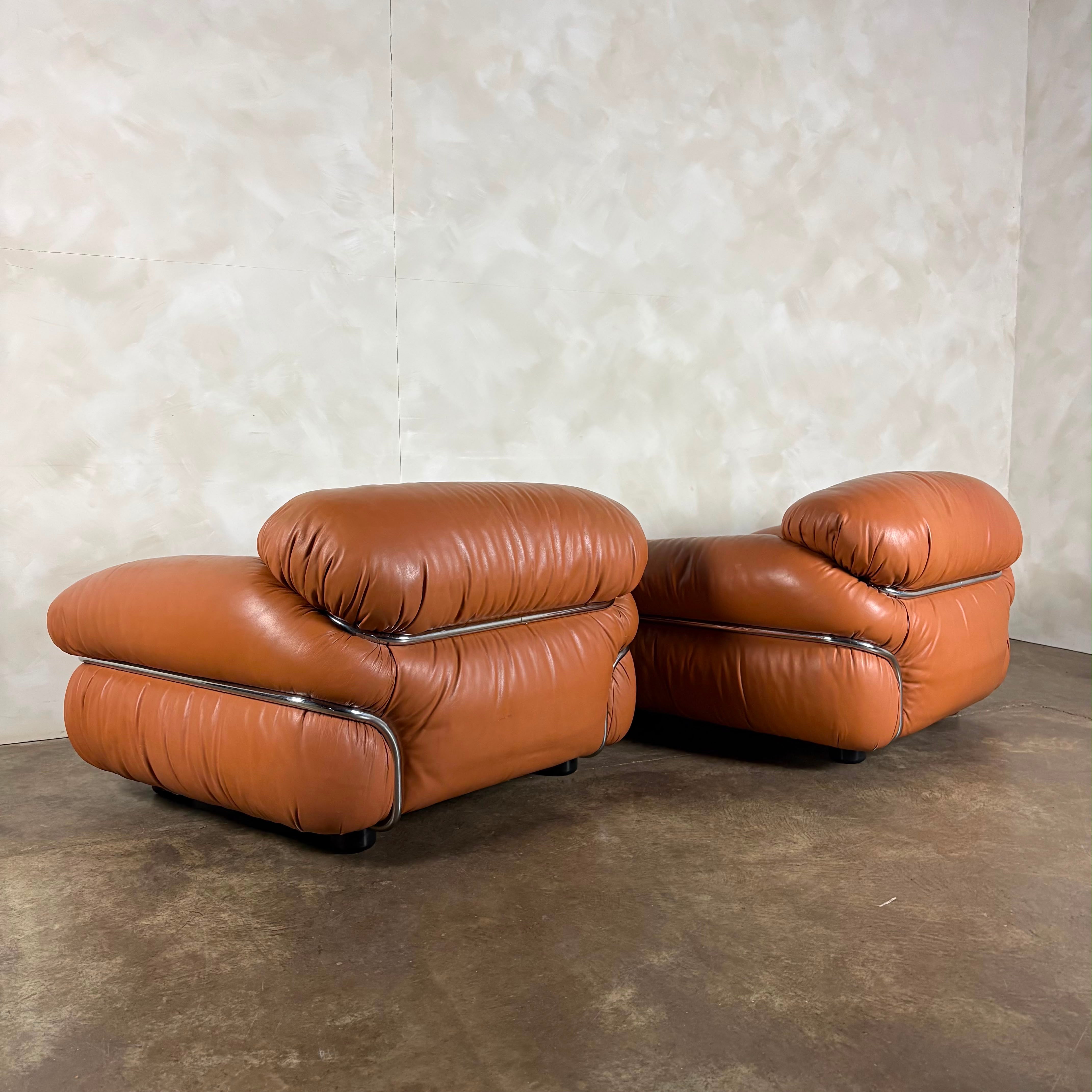 Sesann Cassina Armchair Gianfranco Frattini Italian Mid Century Vintage Retro MCM