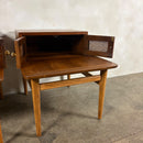 Pair Of Vintage American Of Martinsville Bedside Tables Nightstands Side End Tables Mid Century Retro MCM