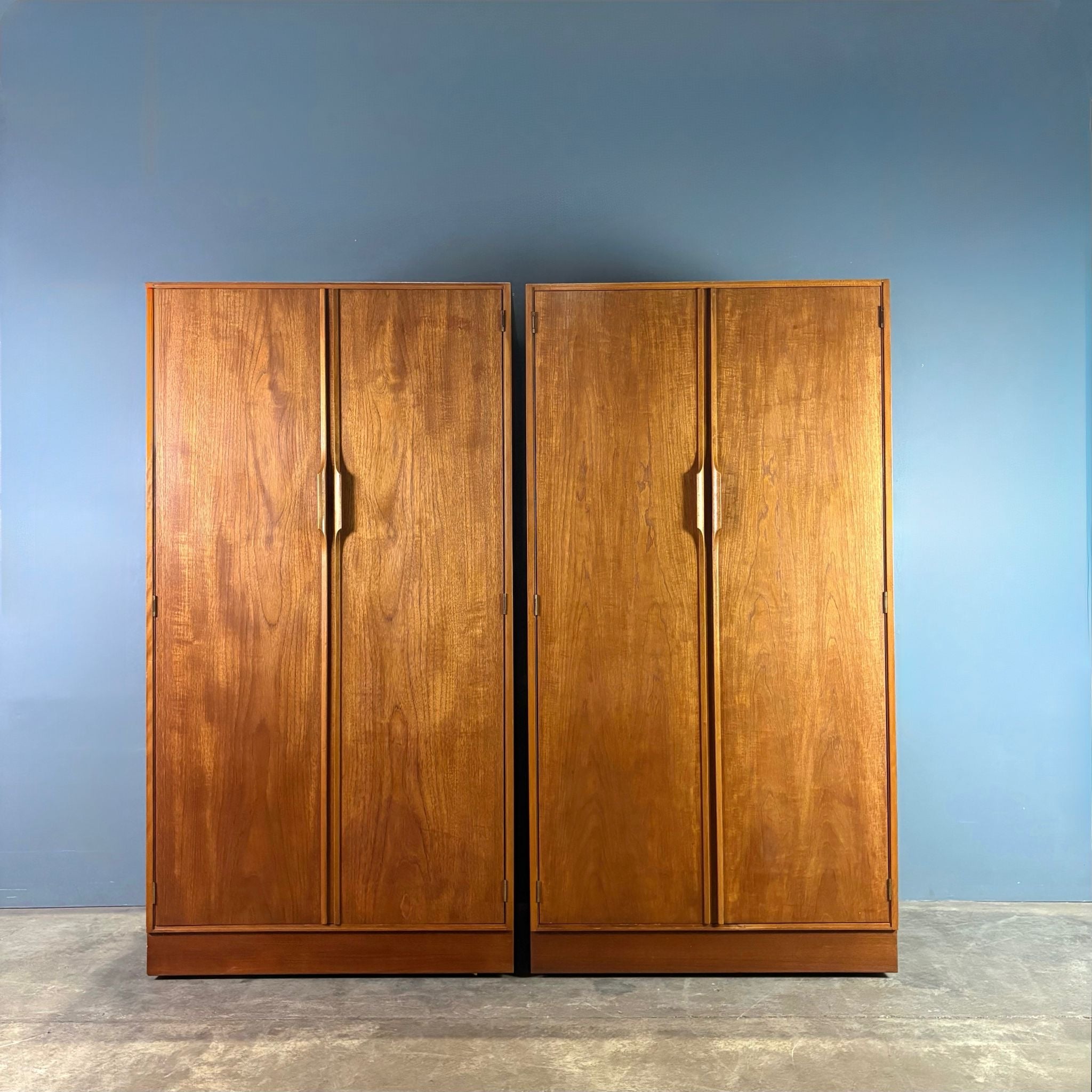Pair Of Teak Wardbrobes Austinsuite Frank Guille Mid Century Vintage Retro MCM