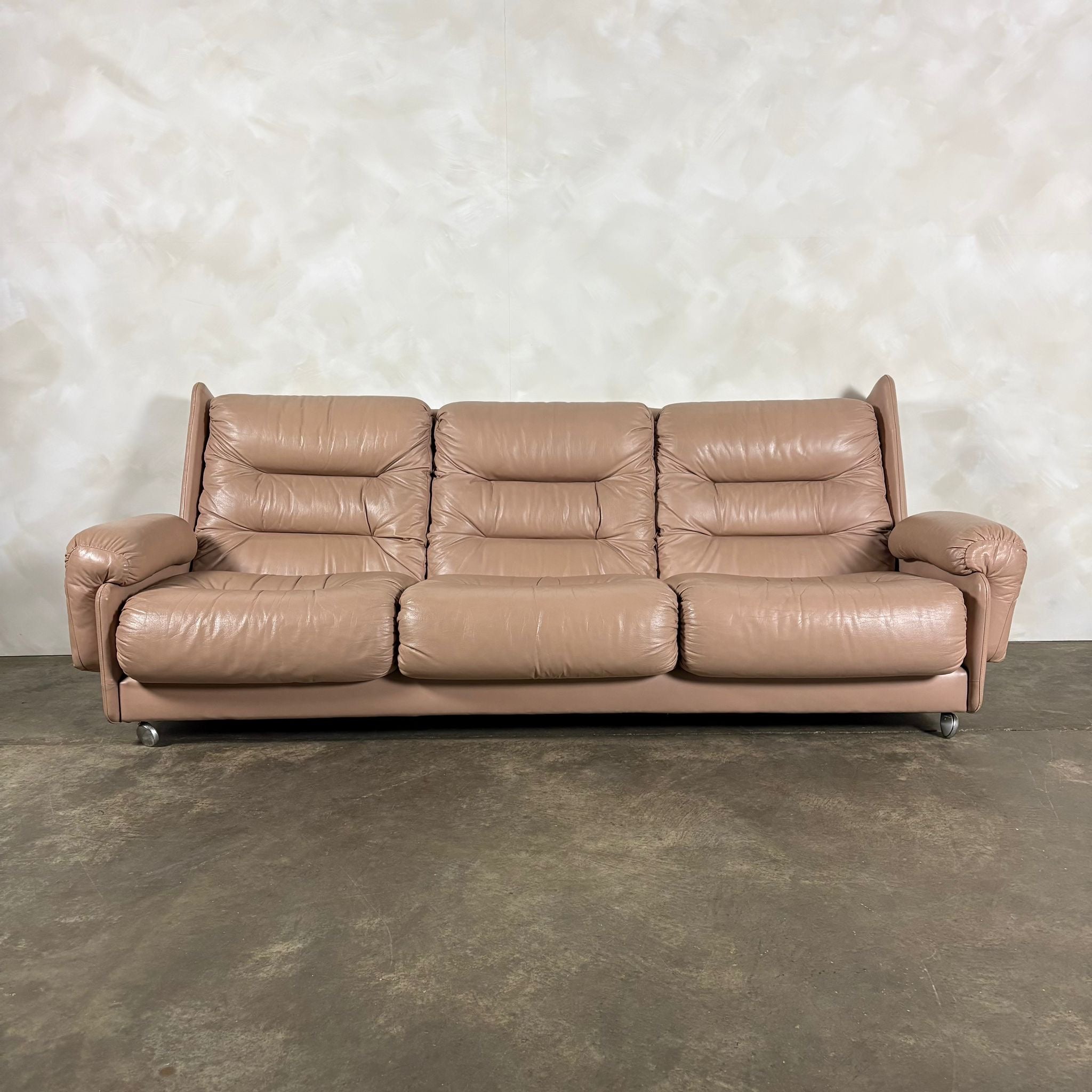 Mid Century G Plan Melissa Three Seater Sofa Leather Vintage Retro MCM