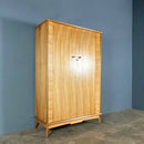 Pair Of Alfred Cox Matching ‘His & Her’ Walnut Wardrobes Mid Century Vintage Retro MCM