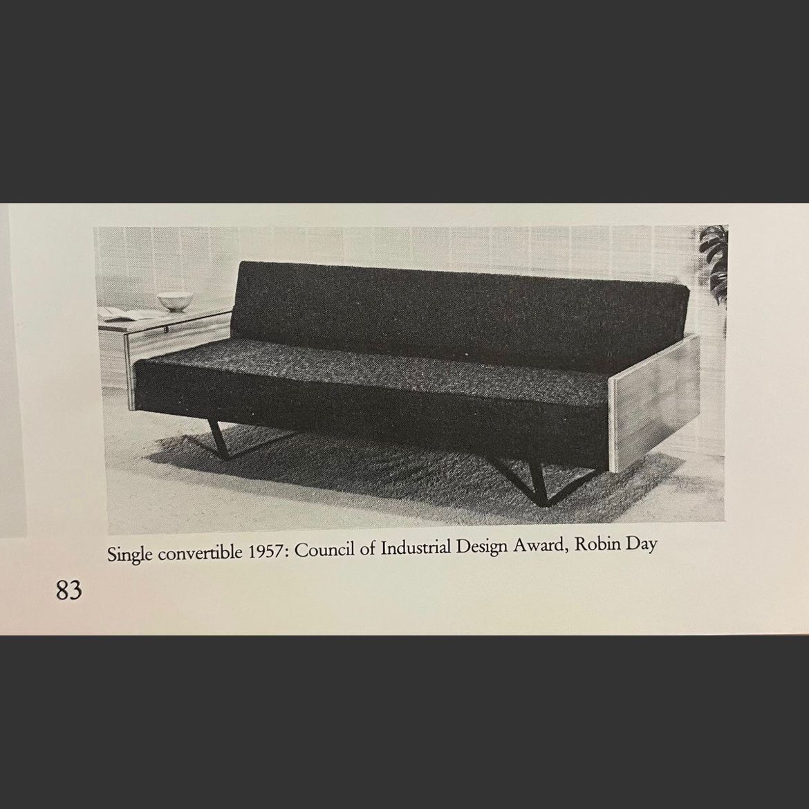 SOLD Robin Day For Hille 1958 Sofa Bed/Three Seater Sofa Blue Velvet Mid Century Vintage Retro MCM