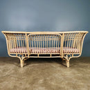 SOLD Mid Century Italian Belladonna Rattan Three Seater Sofa By Franco Albini Vintage Retro MCM