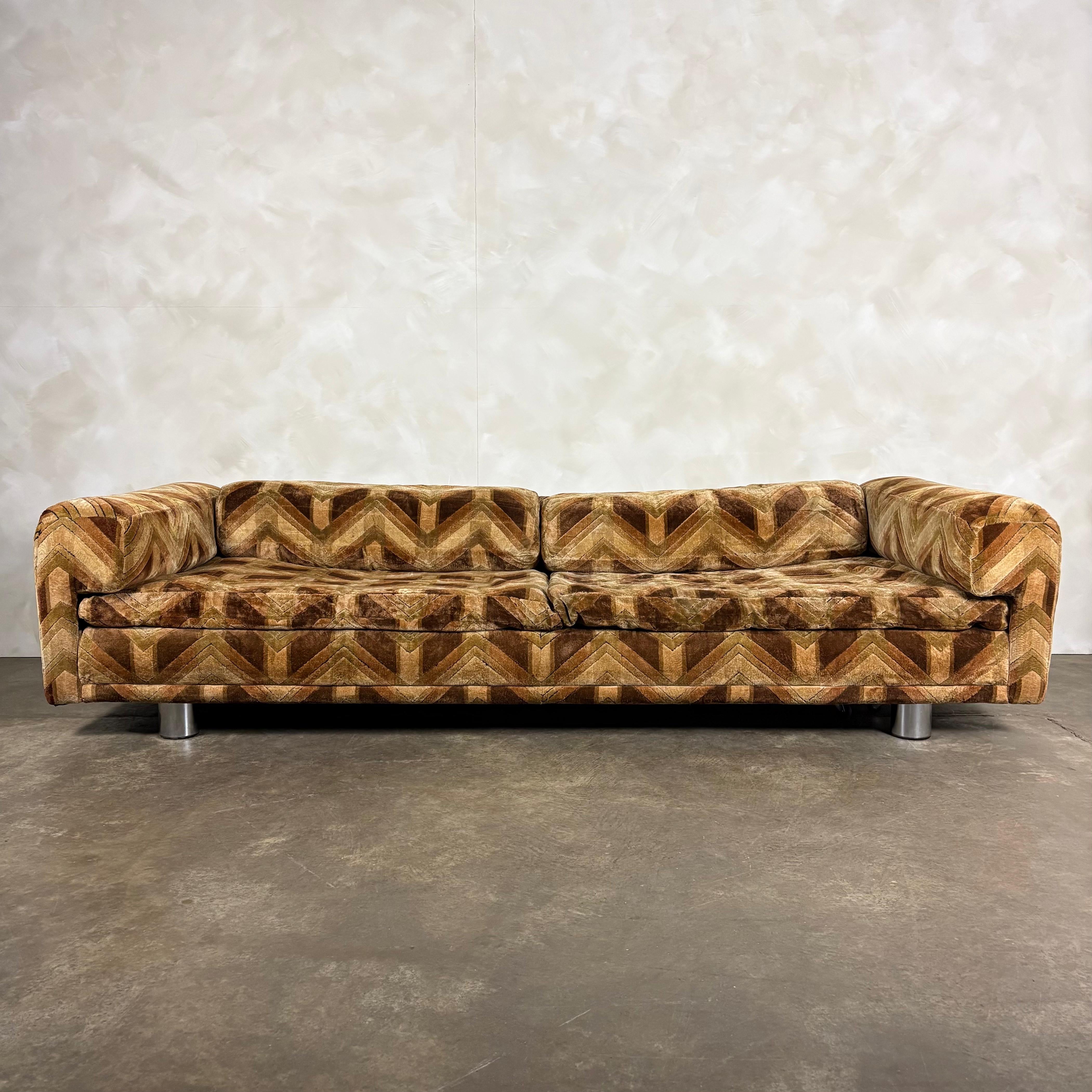 Howard Keith Original Diplomat Three Seater Sofa By HK London Diplomat Mid Century Vintage Retro MCM