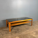 SOLD Myer Teak & Glass Rectangle Coffee Table Mid Century Vintage Retro MCM