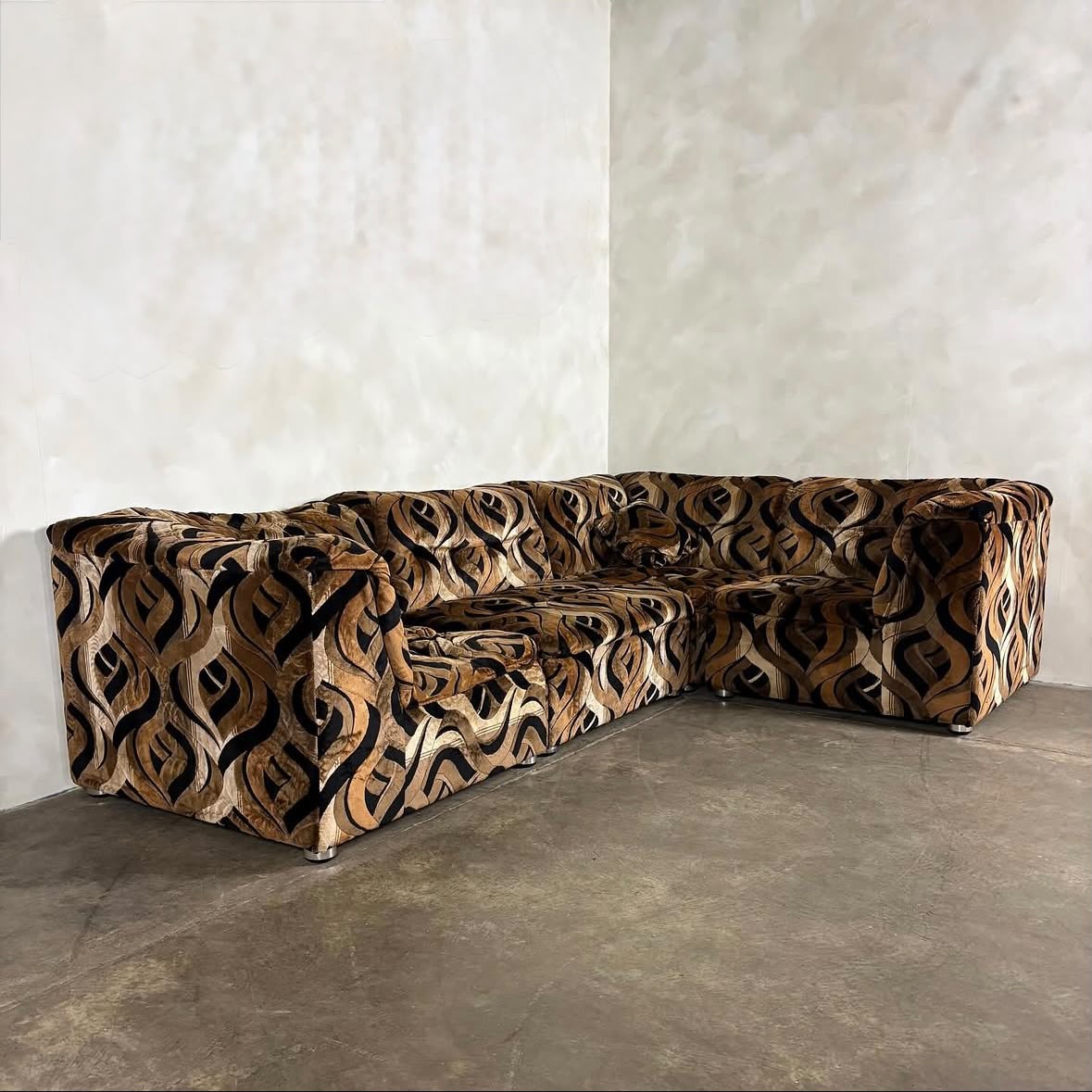 1970s Englender Six Piece Modular Lounge Suite Mid Century Vintage Retro MCM