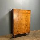 Herbert E Gibbs Tallboy/Chest Of Drawers Mid Century Vintage Retro MCM
