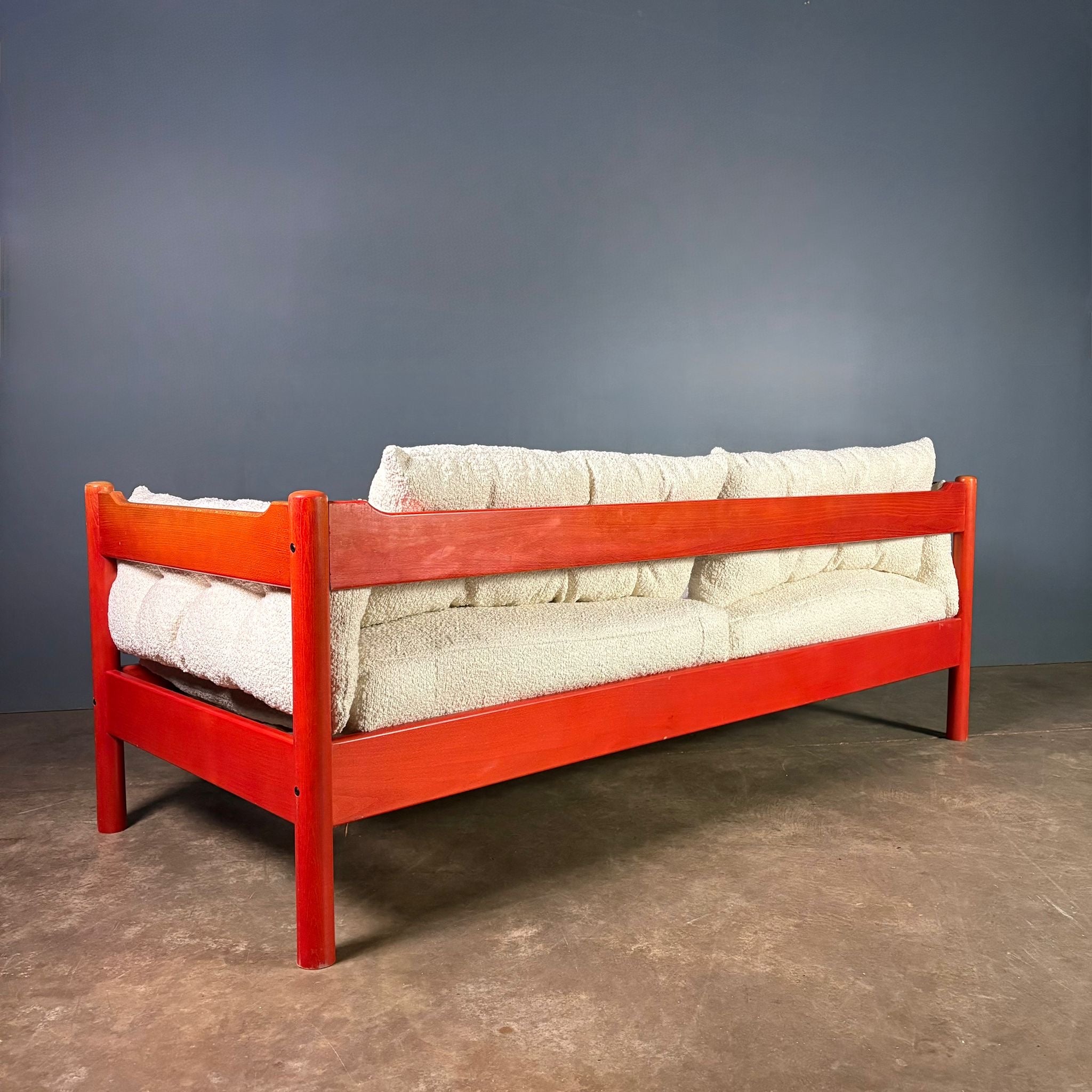 Red Habitat Vico Magistretti Carimate Three Seater Sofa/Daybed Mid Century Vintage Retro MCM