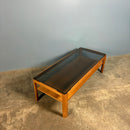 SOLD Myer Teak & Glass Rectangle Coffee Table Mid Century Vintage Retro MCM