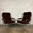 Pair Of Bo Eigert Stalbo Armchairs With Footstools Mid Century Vintage Retro MCM
