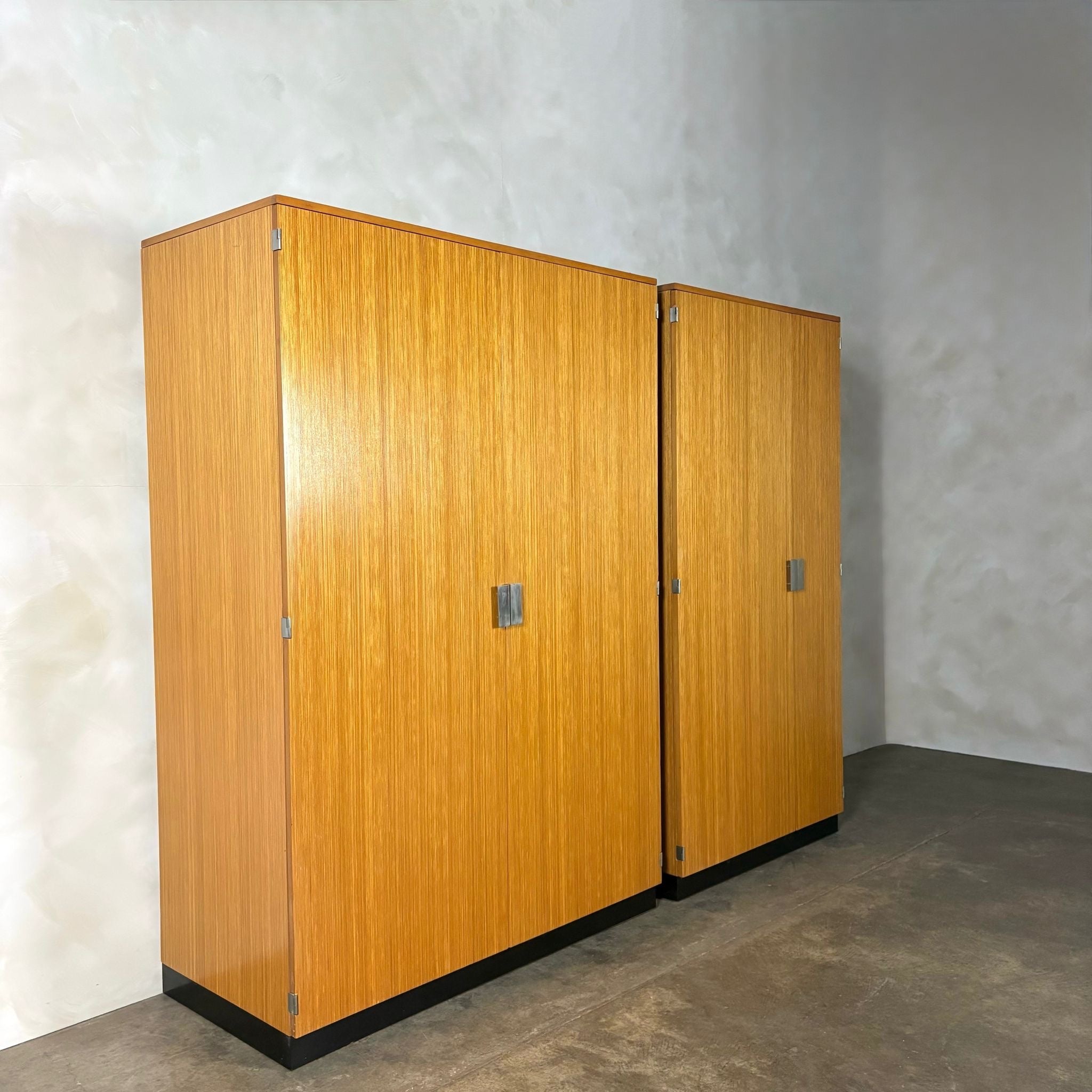 Mid Century Stag Fineline Pair Of Wardrobes By John & Sylvia Reid Vintage Retro MCM