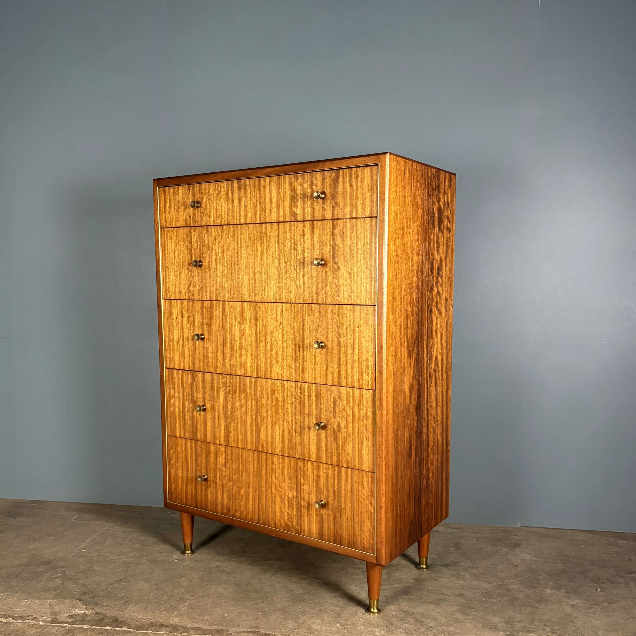 Herbert E Gibbs Tallboy/Chest Of Drawers Mid Century Vintage Retro MCM