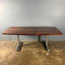 Pieff Eleganza Rosewood & Chrome Dining Table Mid Century Vintage Retro MCM