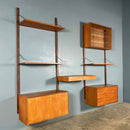Mid Century Poul Cadovius Royal System Cado Large Teak Wall Unit Vintage Retro MCM Set 4
