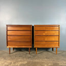 Pair Of Teak Chest Of Drawers Austinsuite Frank Guille Mid Century Vintage Retro MCM