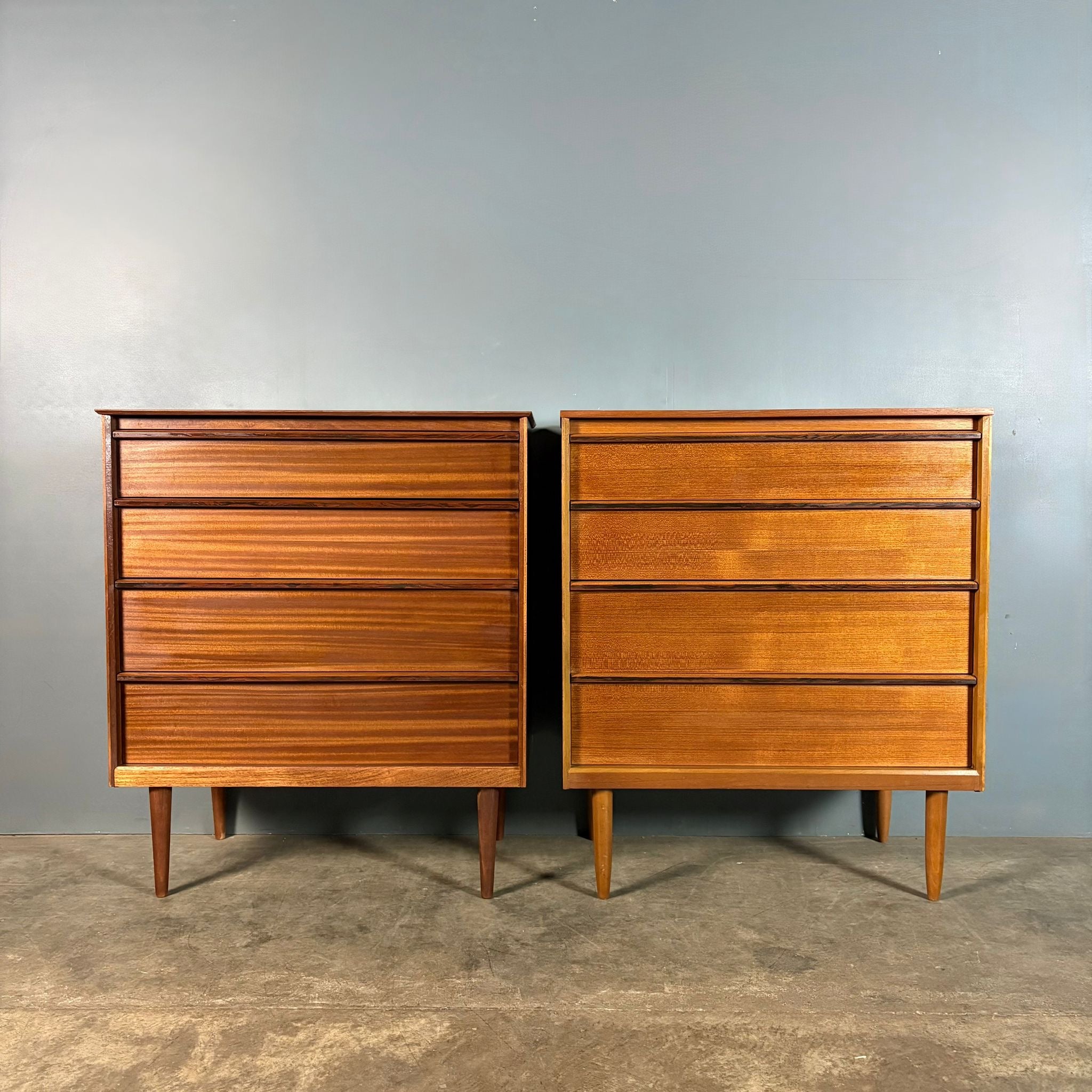 Pair Of Teak Chest Of Drawers Austinsuite Frank Guille Mid Century Vintage Retro MCM