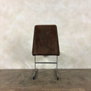 Six Mid Century Pieff Lisse Chrome Geometric Dining Chairs Vintage Retro MCM