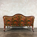 Antique Flamestitch Walnut Mahogany Canapé Three Seater Sofa Louis Style Victorian