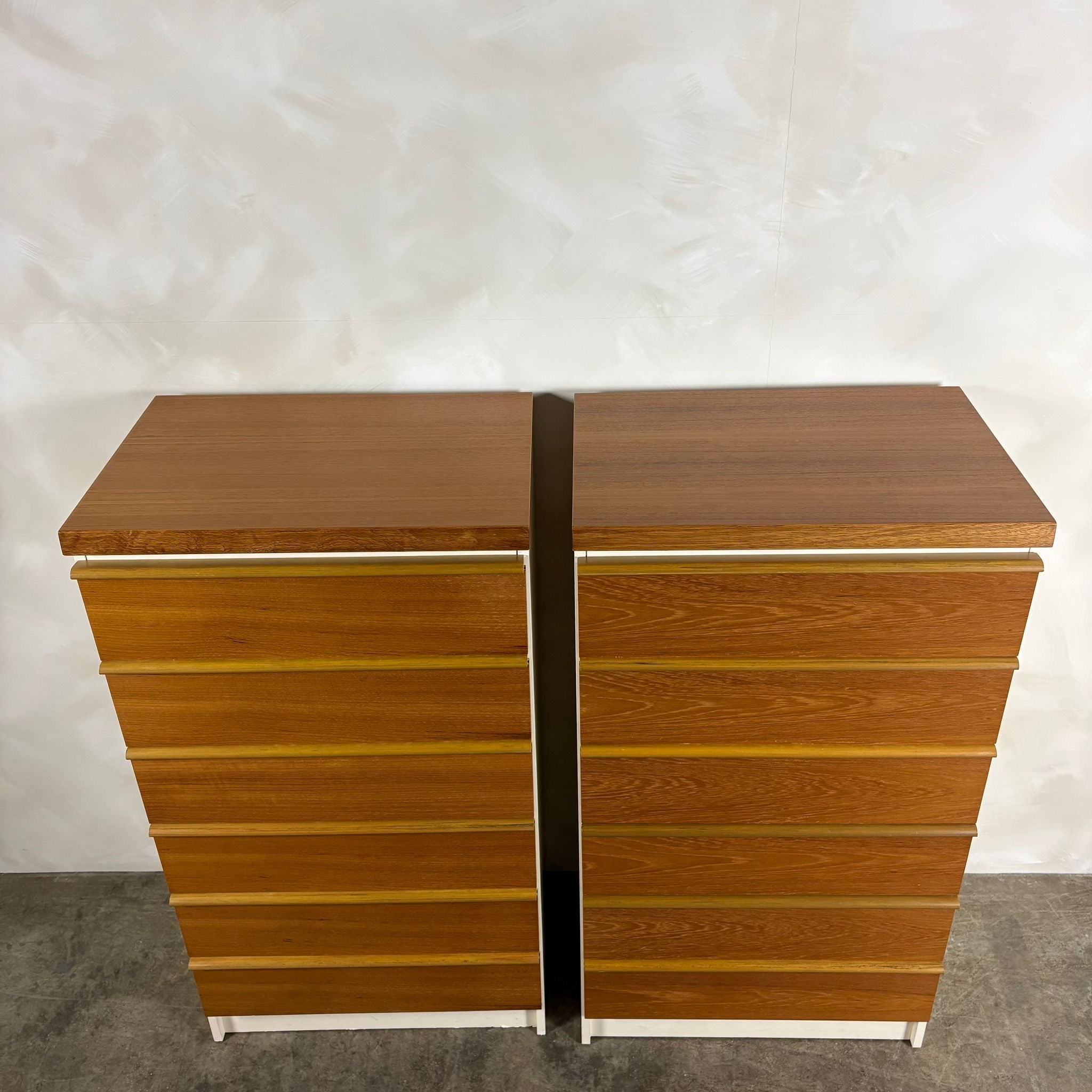Pair Of Chest Of Drawers/Tall Boys Bath Cabinet Makers BCM Mid Century Vintage Retro MCM