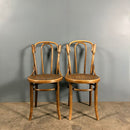 Pair Of Thonet Bistro Dining Chairs Mundus J&J Kohn Antique Vintage