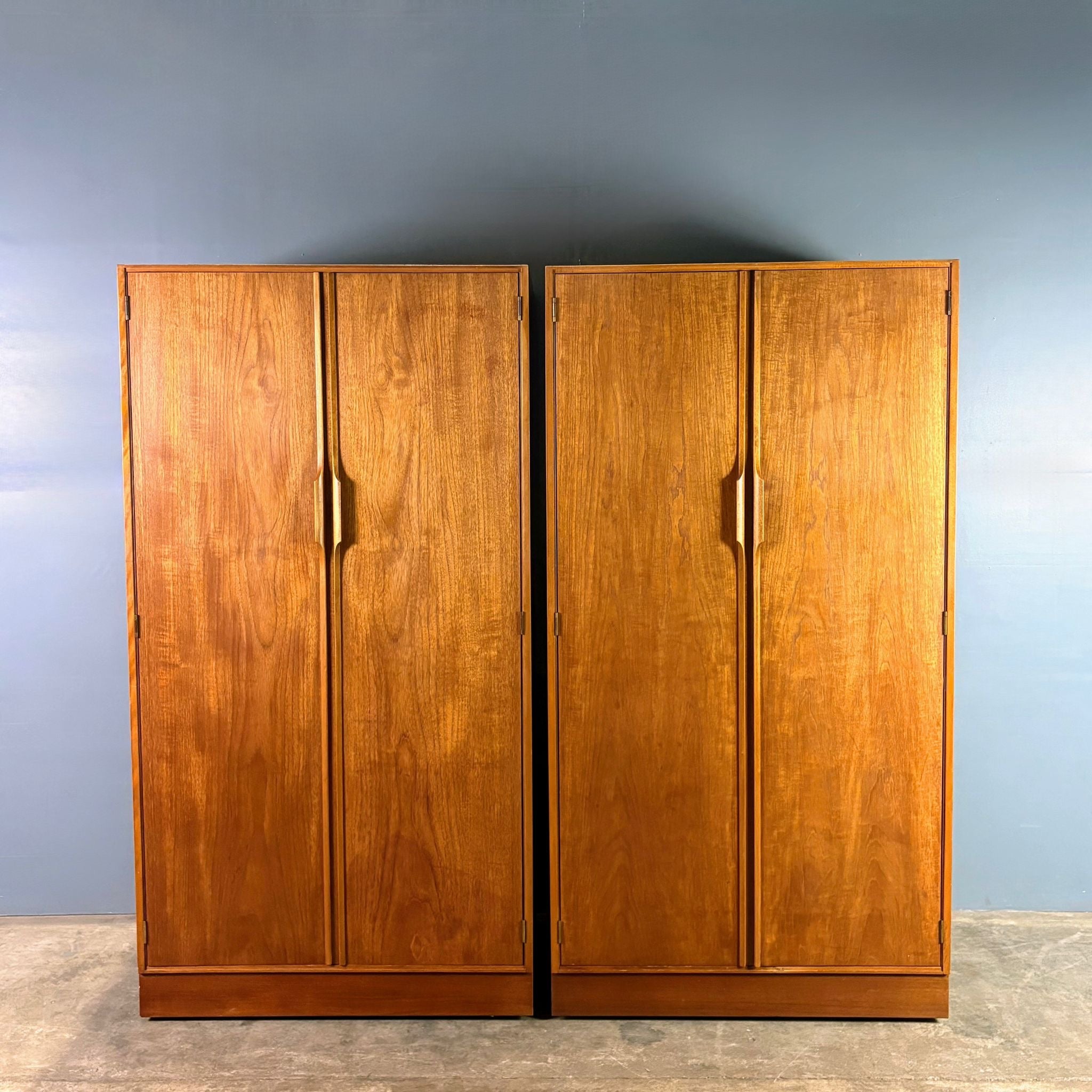 Pair Of Teak Wardbrobes Austinsuite Frank Guille Mid Century Vintage Retro MCM