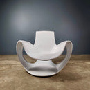 SOLD Original Danielle Quarante For Airborne Albatros 1969 White Lounge Chair Mid Century Vintage Retro MCM