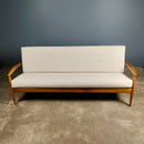 SOLD Mid Century Danish Teak 3 Seater Sofa & Matching Armchair Model 118 Grete Jalk For France & Son Daverkosen