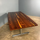 Pieff Eleganza Rosewood & Chrome Dining Table Mid Century Vintage Retro MCM