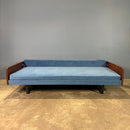SOLD Robin Day For Hille 1958 Sofa Bed/Three Seater Sofa Blue Velvet Mid Century Vintage Retro MCM